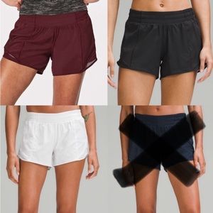 Lululemon Hotty Hots Size 4 Low Rise 4 Inch Bundle